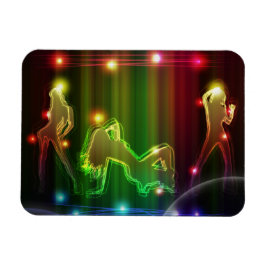 Ímã Party Girls Modern Trendy Neon Lights