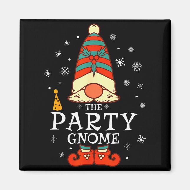Imã Party Gnome Xmas Group Family Matching Christmas H (Frente)