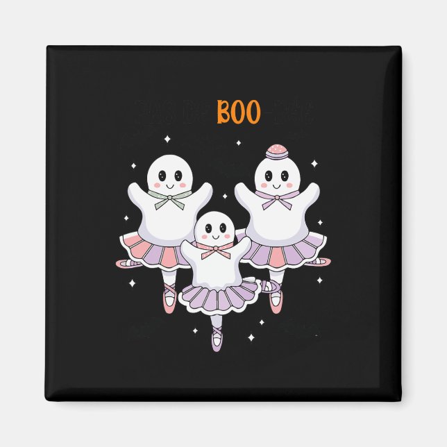 Imã Pas De Boo-rée Balé Dancer Spooky Ghost Hallowee (Frente)