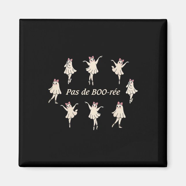Imã Pas De Boo-rée Funny Balé Spooky Ghosts Dance Ha (Frente)