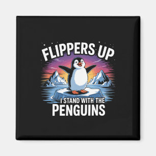 Imã Pás Para Cima Eu Fico Com Pinguins Engraçados