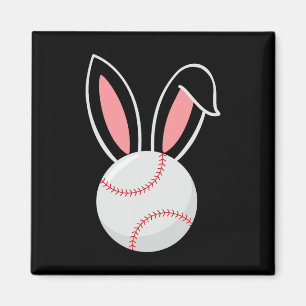 Imã Páscoa Baseball Bunny Ears Diversão Páscoa do Vent