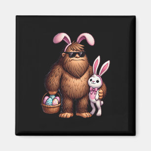 Imã Páscoa Coelhos Bigfoot Sasquatch Ovos Retrô Homens