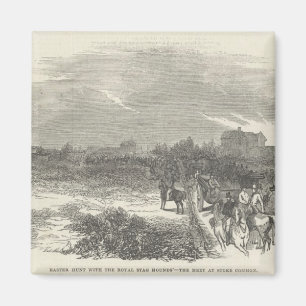 Imã Páscoa com os galgos reais