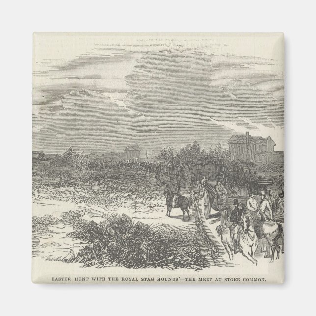 Imã Páscoa com os galgos reais (Frente)