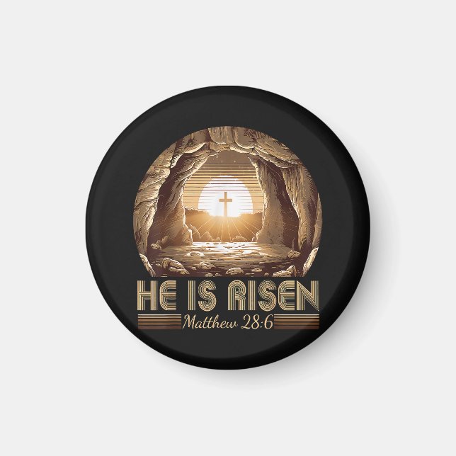 Imã Páscoa Cristã Ele Ressuscitou Jesus (Frente)
