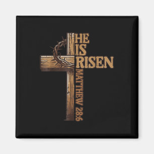 Imã Páscoa Cross Ele Está Riscado Jesus Cristo Homens
