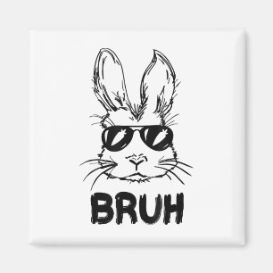 Imã Páscoa Dia Bruh Bunny Com Pulmões Homens Meninos C