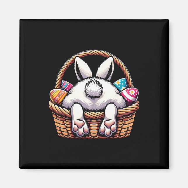 Imã Páscoa Dia Coelhinho Coelho Bonito Caça Ovo De Cho (Frente)