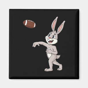 Imã Páscoa Dia Coelho Futebol De Quarterback Jovens Gi