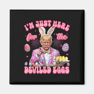 Imã Páscoa Divertida Donald Trump Estou Aqui Pelos De