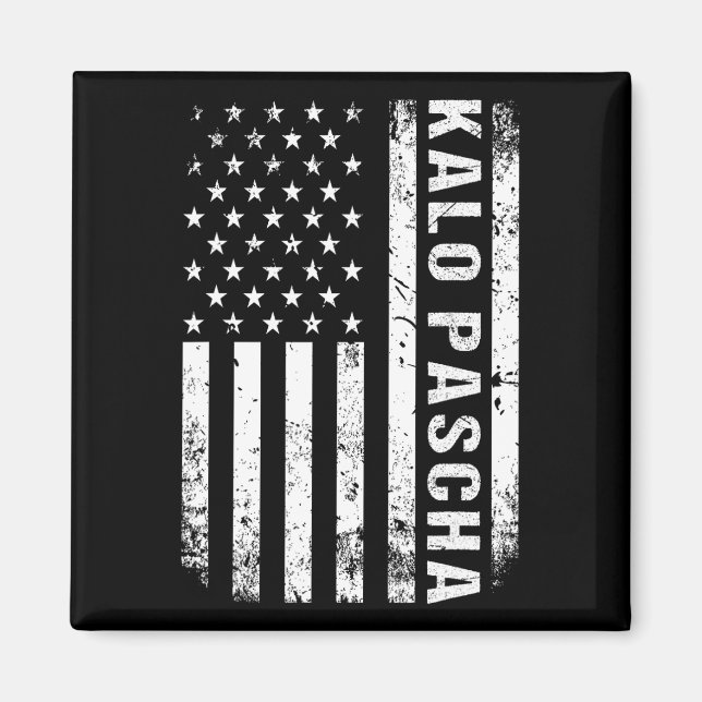 Imã Páscoa Grega Kalo Pascha Retro Estados Unidos Band (Frente)