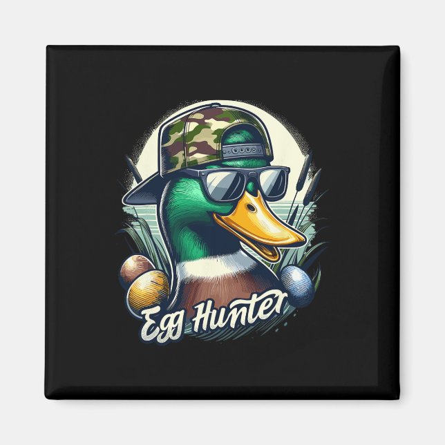 Imã Páscoa Mallard Duck A Caça Está Na Páscoa Camo Duc (Frente)