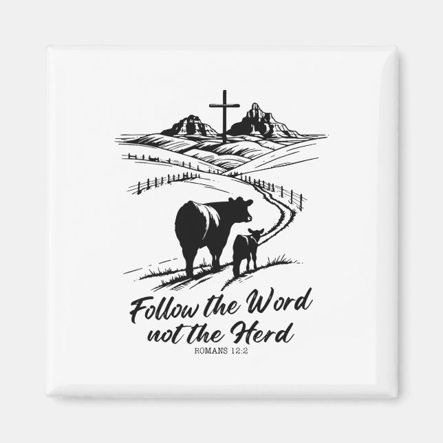 Imã Páscoa Seguir A Palavra Não Os Herd Romans 122 (Frente)
