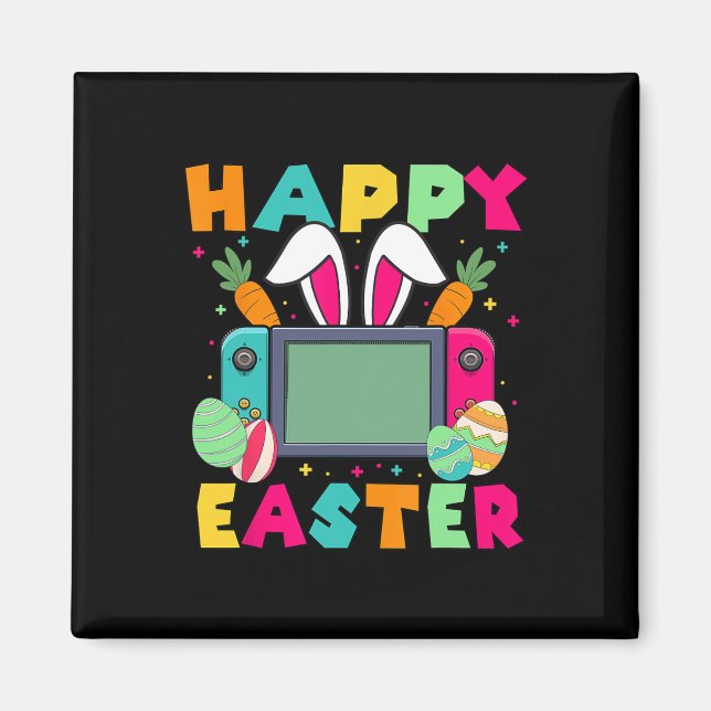Imã Páscoa Video Game Bunny Gaming Controller Gamer Bo (Frente)