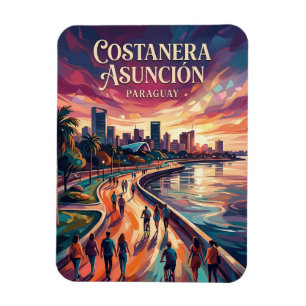 Ímã Paseo de la Costanera de Assunção Paraguai