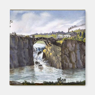Imã Passaare Falls em Nova Jersey, pintura de arte