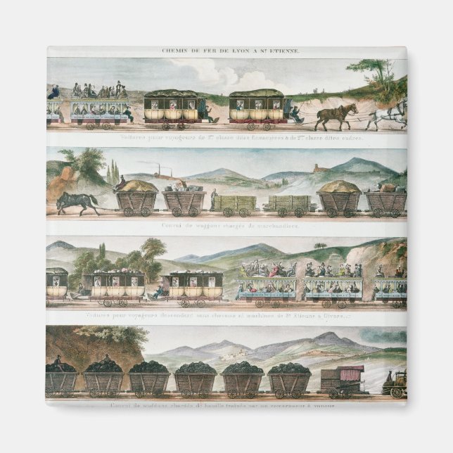 Imã Passageiros e mercadorias na primeira linha france (Frente)