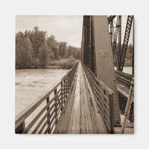 Imã Passagem da ponte da estrada de ferro de Talkeetna