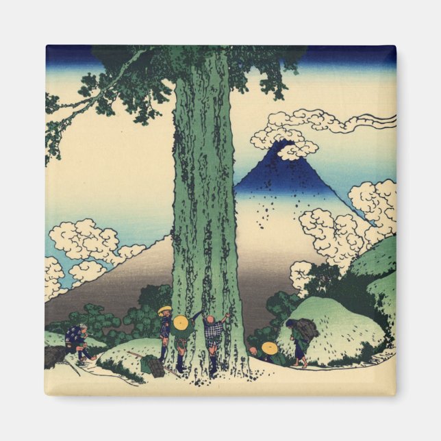 Imã Passagem de Mishima na Província de Kai (Frente)
