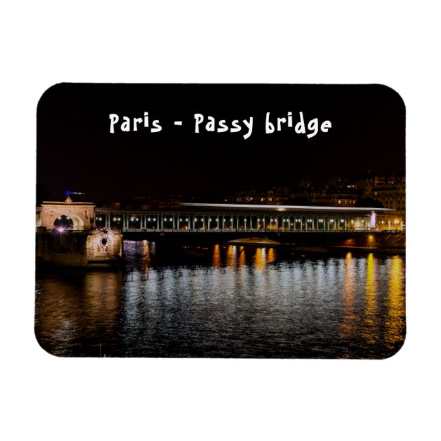 Ímã Passagem de Passy à noite (Horizontal)
