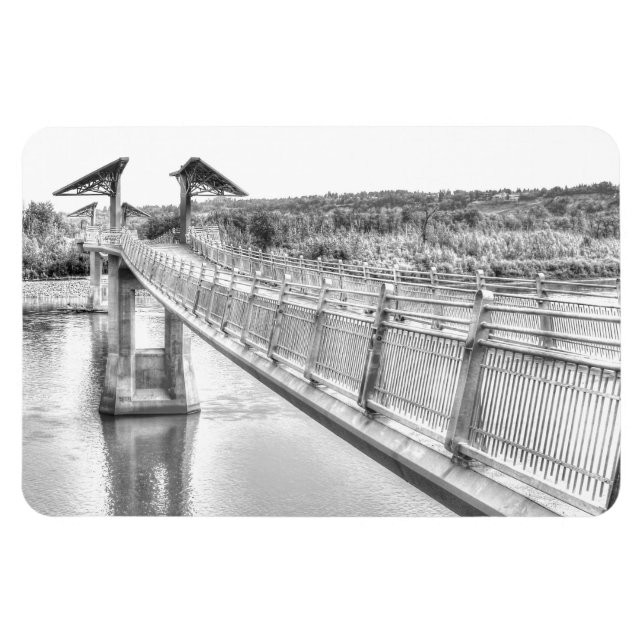 Ímã Passarela sobre o Rio North Saskatchewan (Horizontal)