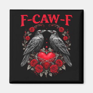 Imã Passarinho Preto Engraçado F-caw-f Anti Dia dos Na