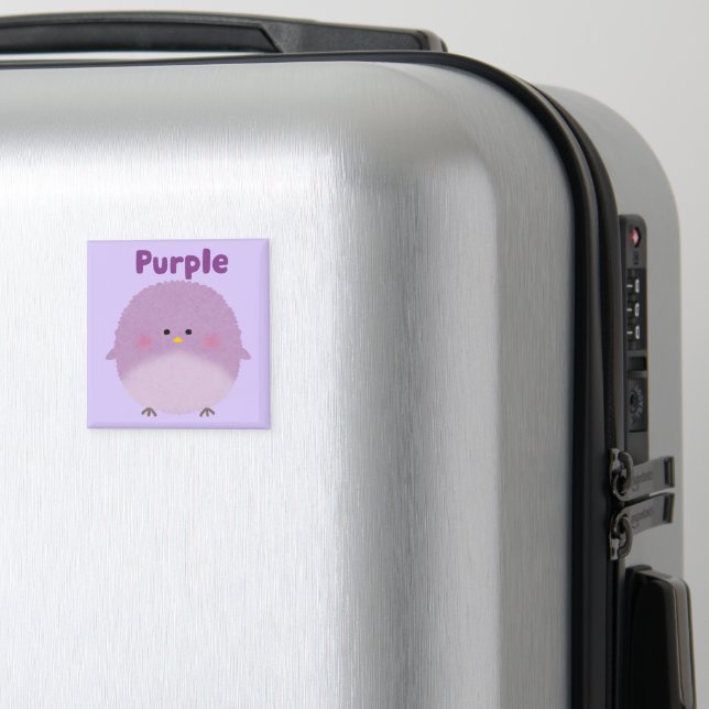 Imã Passarinho Roxo Puff para Crianças (In Situ (Luggage))
