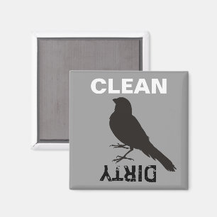 Imã Pássaro amarelo ereto