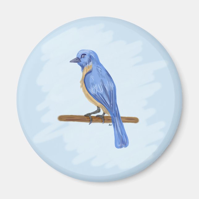 Imã Pássaro Azul (Frente)