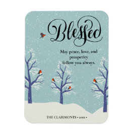 Ímã Pássaro Cardinal Negro-Elegante BLEESED