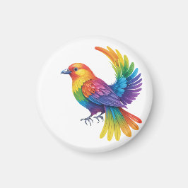 Imã Pássaro Colorido