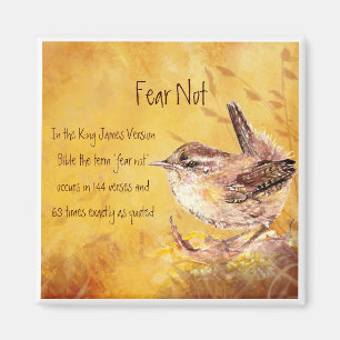 Imã Pássaro da aguarela do incentivo do medo não