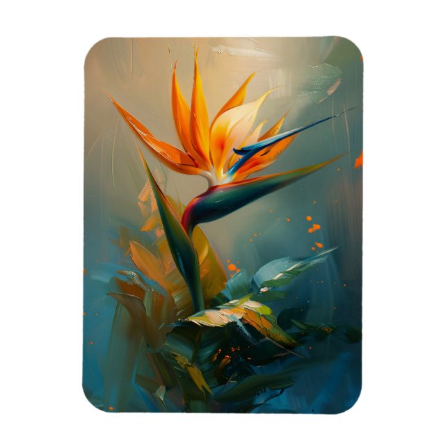 Ímã Pássaro da pintura flexível de óleo de paraíso (Vertical)