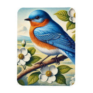 Ímã Pássaro do Estado de Nova Iorque - Bluebird Orient