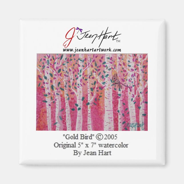 Imã Pássaro Dourado (Frente)