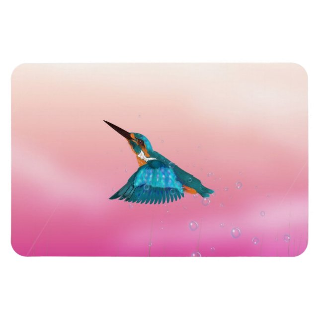 Ímã pássaro martim-pescador (Horizontal)