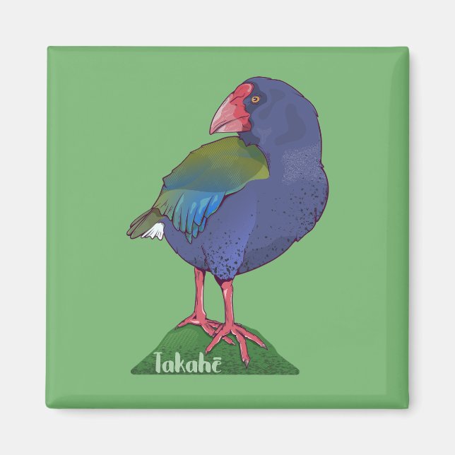 Imã Pássaro Takahe NZ (Frente)