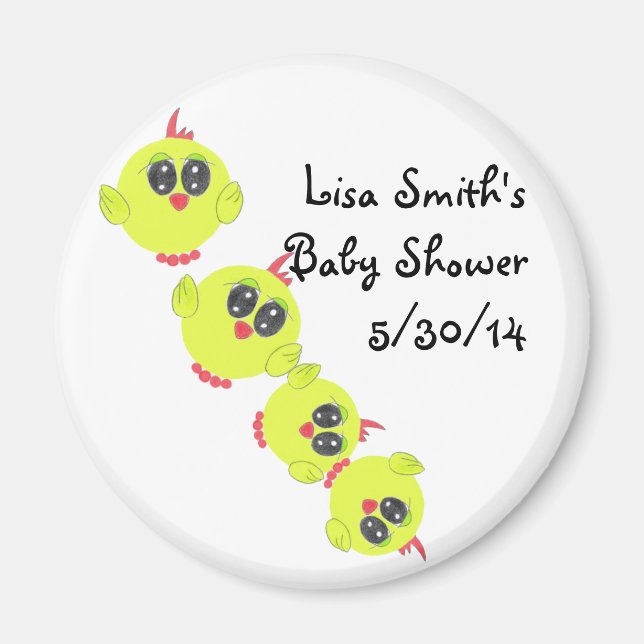 Imã Pássaro Verde Amarelo (Frente)