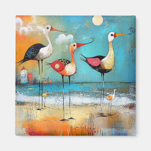 Imã Pássaros-da-costa, ilustração química,