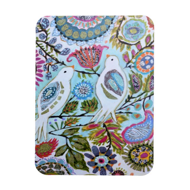 Ímã Pássaros de Papel I (Vertical)