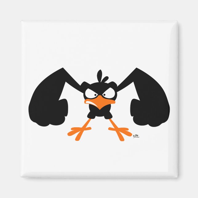 Imã Pássaros duros :) ímã (Frente)