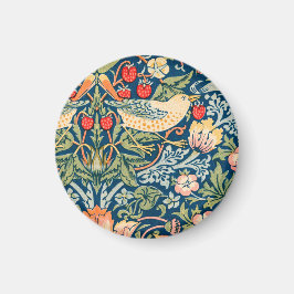 Imã Pássaros & Flores Arte Wm Morris