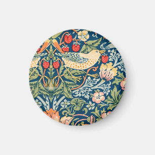 Imã Pássaros & Flores Arte Wm Morris