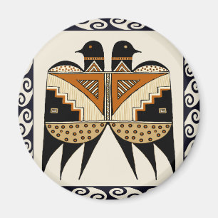 Imã Pássaros Gêmeos de Mimbres