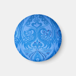 Imã Pássaros Pavões Orientais Azuis