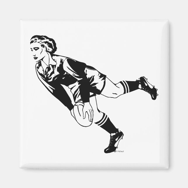 Imã Passe de Rugby feminino (Frente)