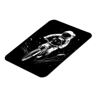Ímã Passeio de Bicicleta Astronauta Cósmico Aventura E