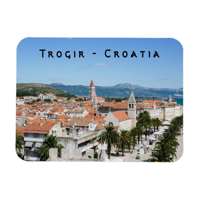 Ímã Passeio marítimo de Trogir - Dalmácia, Croácia (Horizontal)