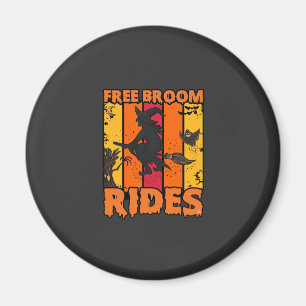 Imã Passeios de Vassoura Grátis Halloween Bruxa Voador